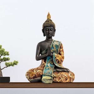 Statue bouddha assis thailande
