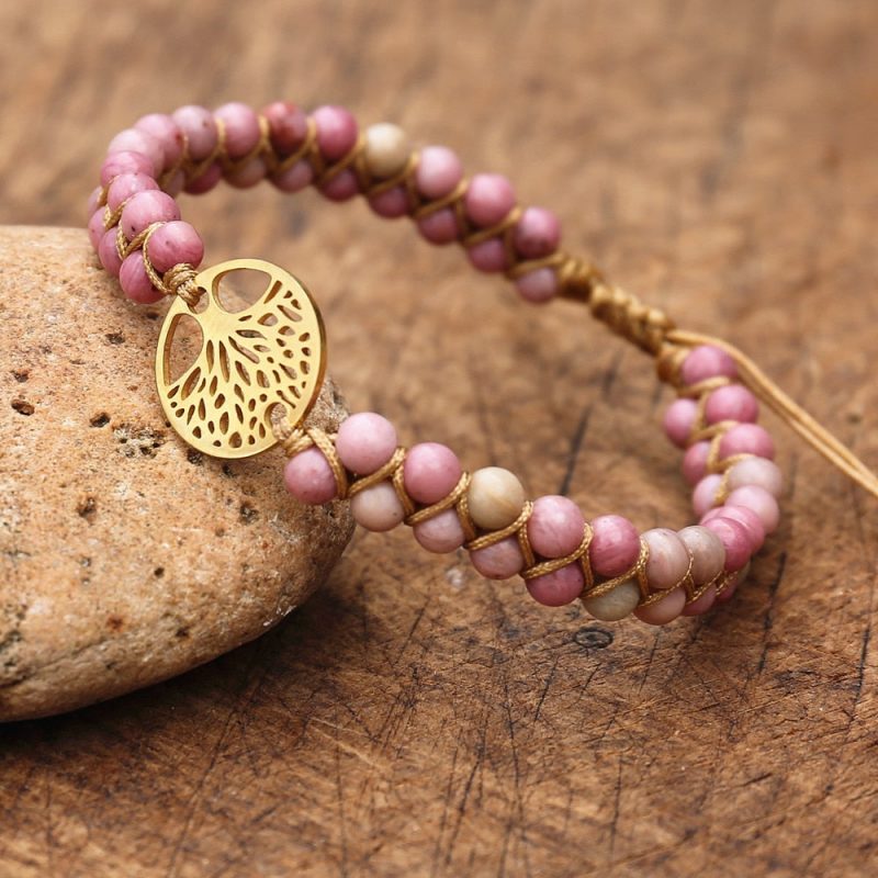 bracelet bouddhiste pendentif arbre de vie