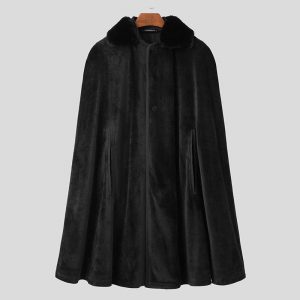 cape chaude pour homme noir s 305