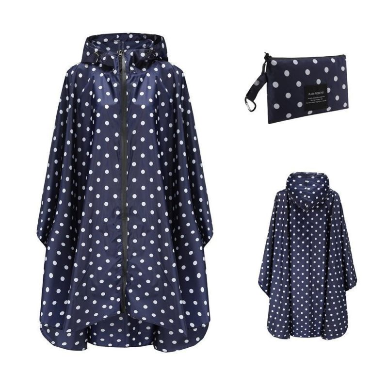 cape de pluie femme bleu marine 400
