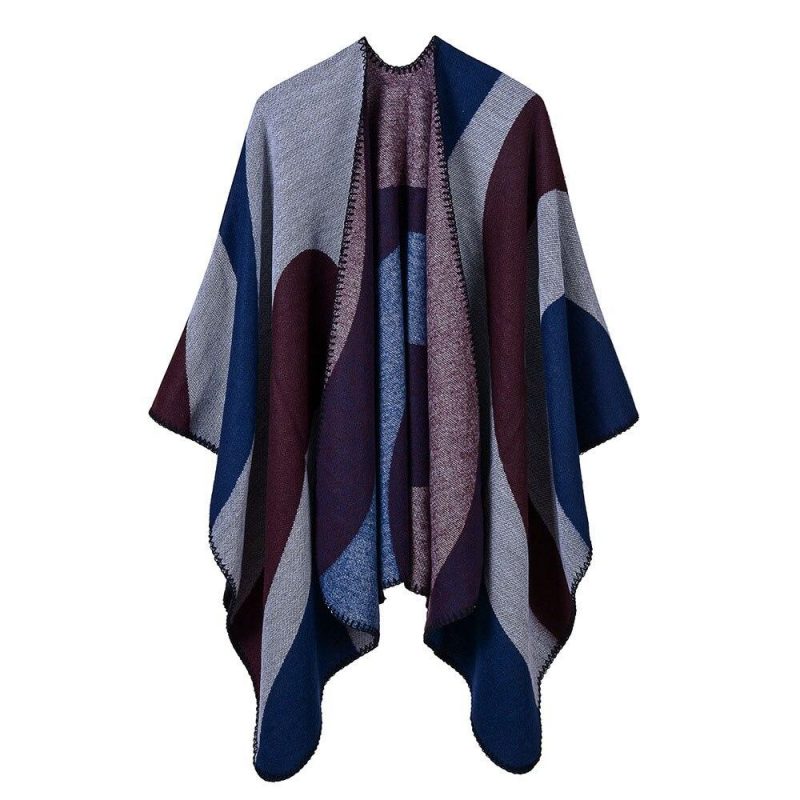 cape femme hiver bordeaux 296