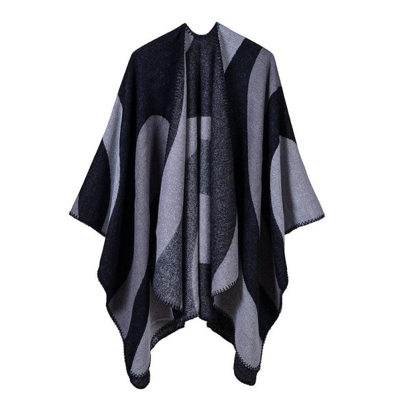 cape femme hiver noir 947