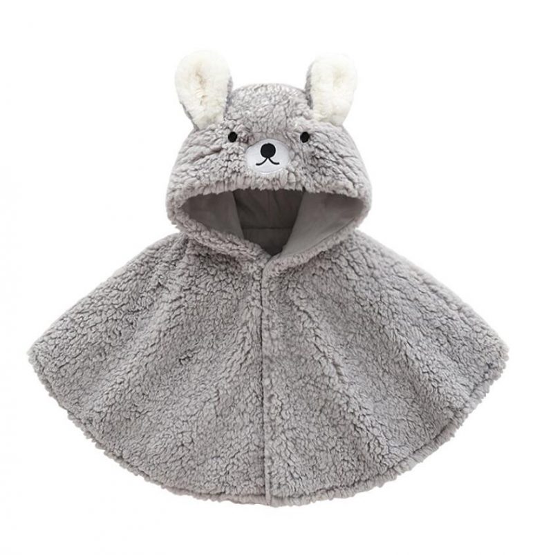 poncho bebe garcon gris 121