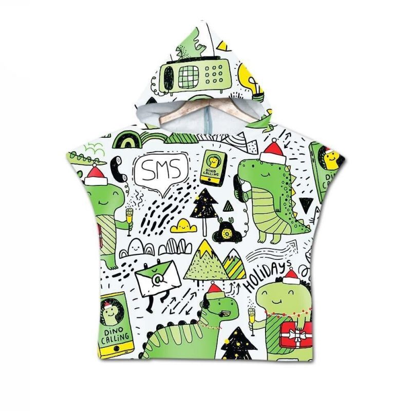 poncho bebe plage dino 166