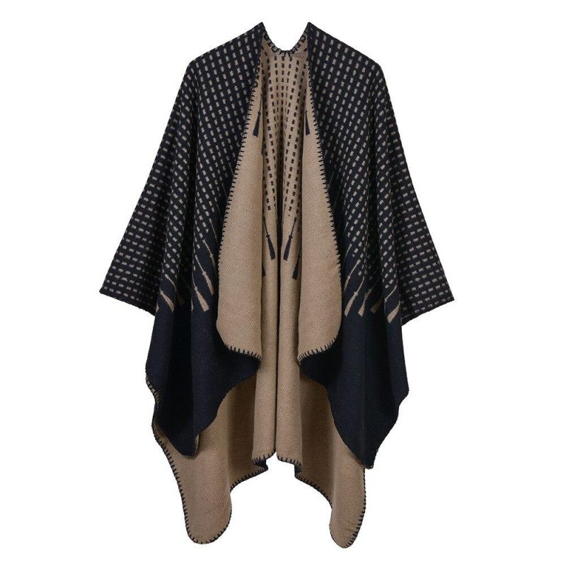 poncho cape femme beige 294