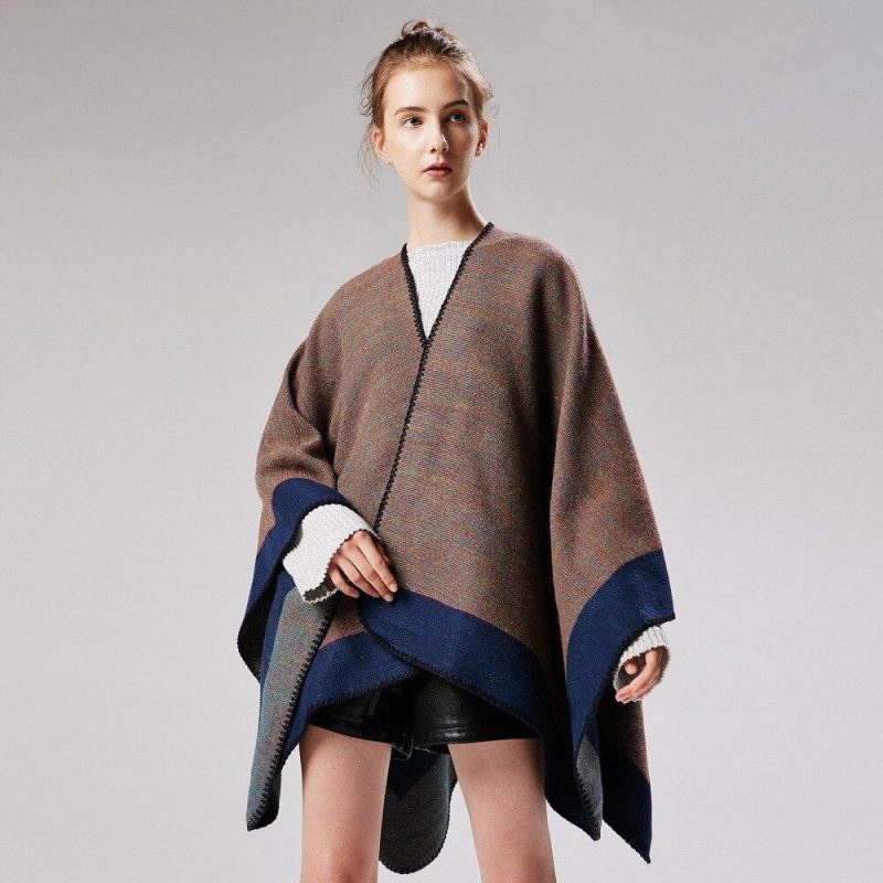poncho chaud femme 213