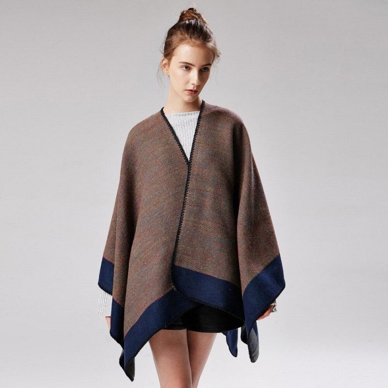 poncho chaud femme 250