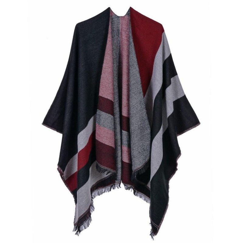 poncho chauve souris rouge 980