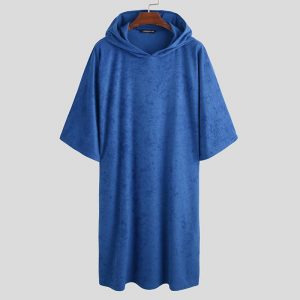 poncho de bain bleu homme bleu s 919