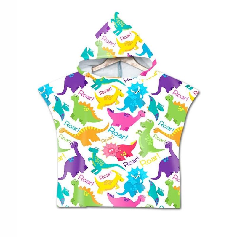 poncho de plage bebe dino 423