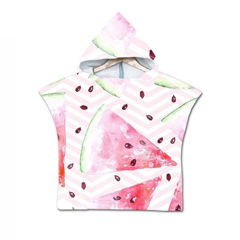poncho de plage bebe fille pasteque 770