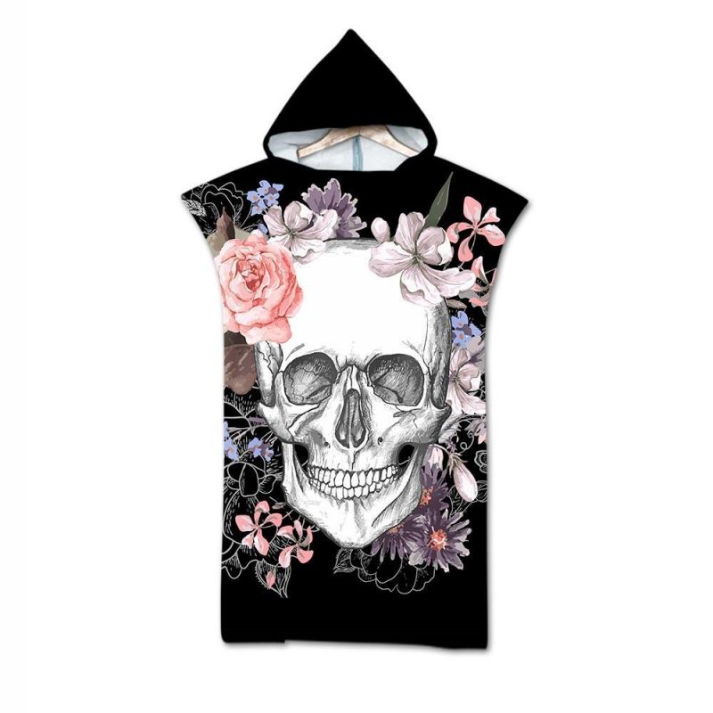 poncho de plage tete de mort tete de mort 417
