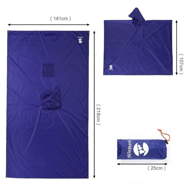 poncho de pluie bleu bleu 492