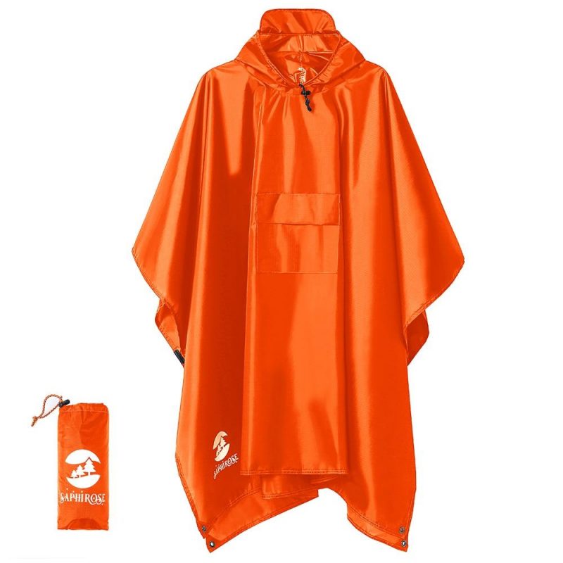 poncho de pluie orange orange 754