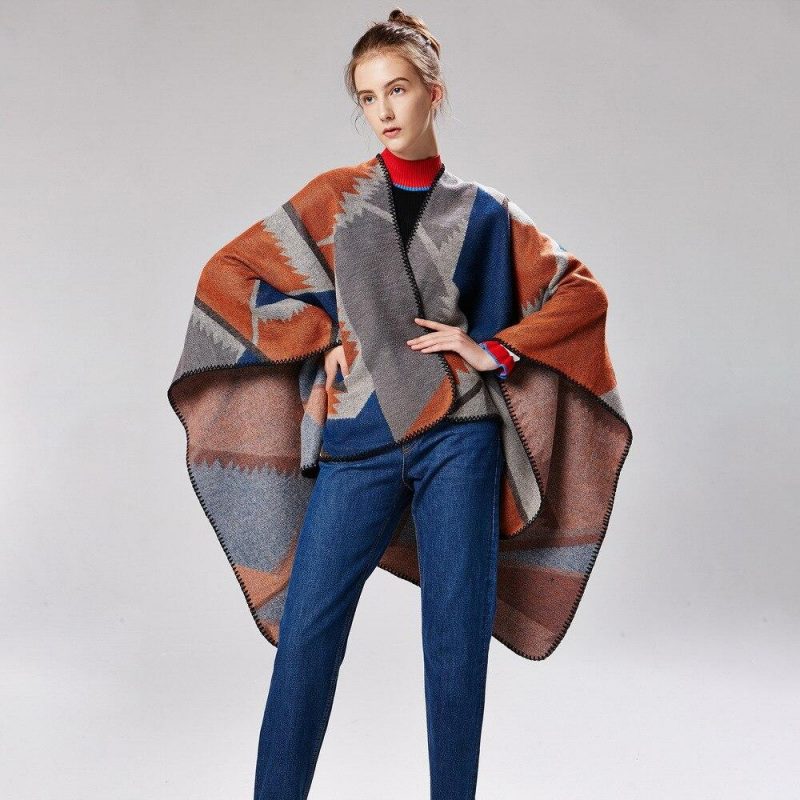 poncho femme artistique 574