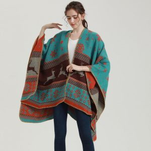 poncho femme cerf 932