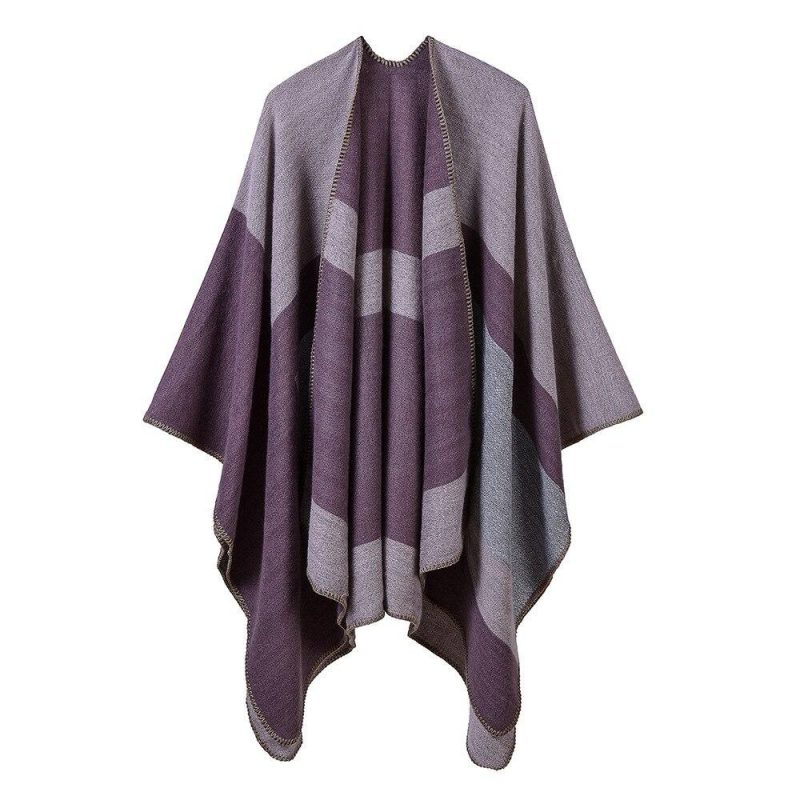 poncho femme contemporain violet 941