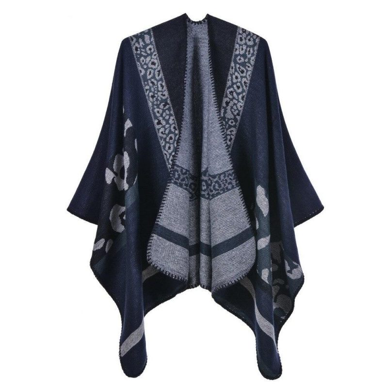 poncho femme fleur oxalis bordeaux 659