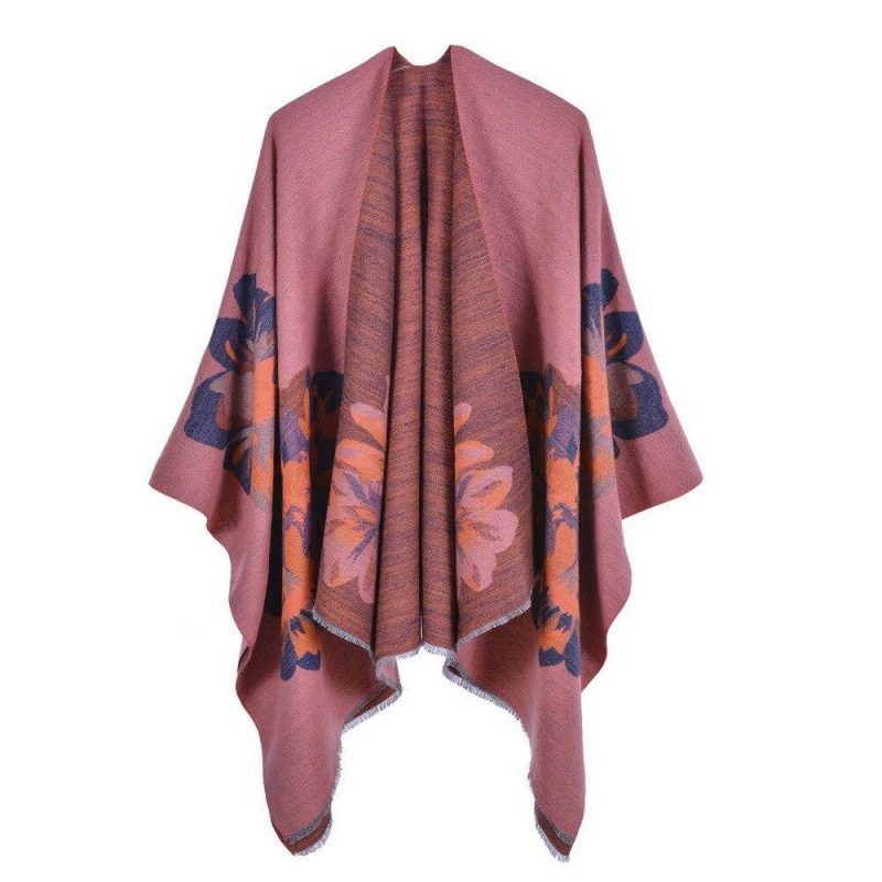 poncho femme fleurs 3 979