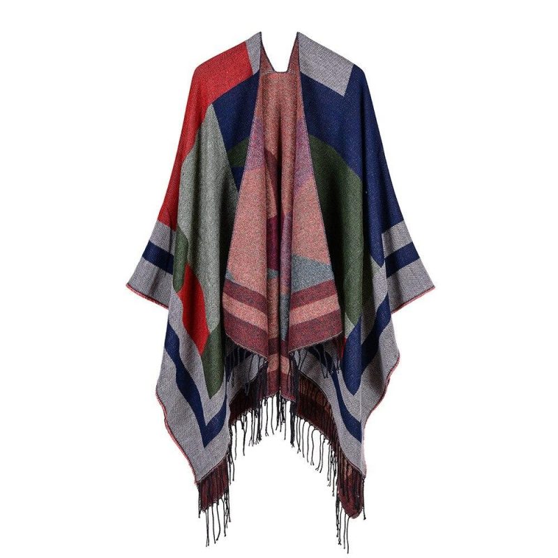 poncho femme frange 1 309