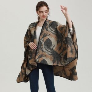 poncho femme hiver elegant 827
