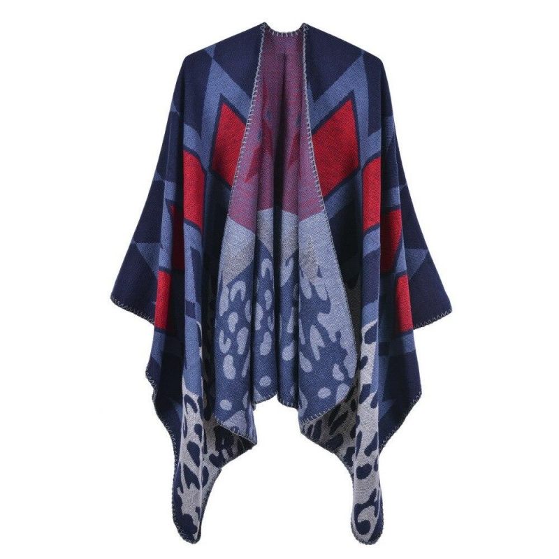 poncho femme jaguar bleu 947