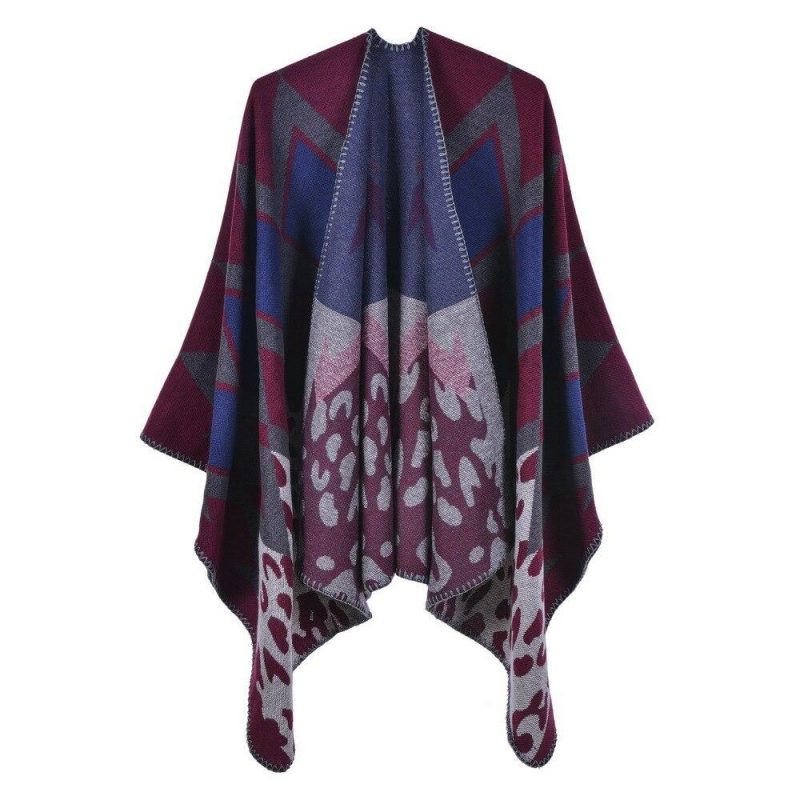 poncho femme jaguar bordeaux 330