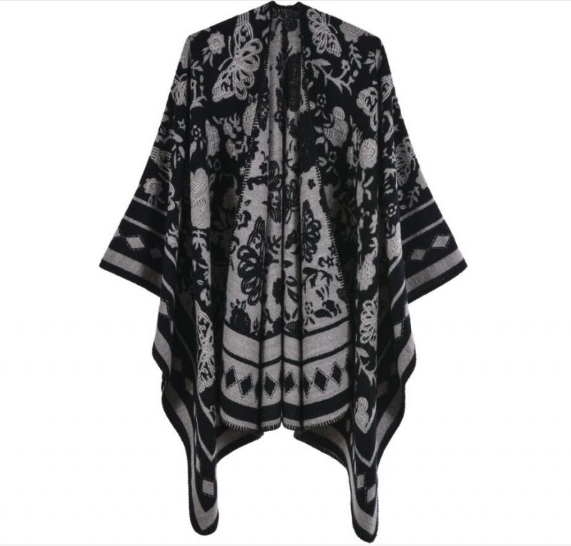 poncho femme papillon 1 196