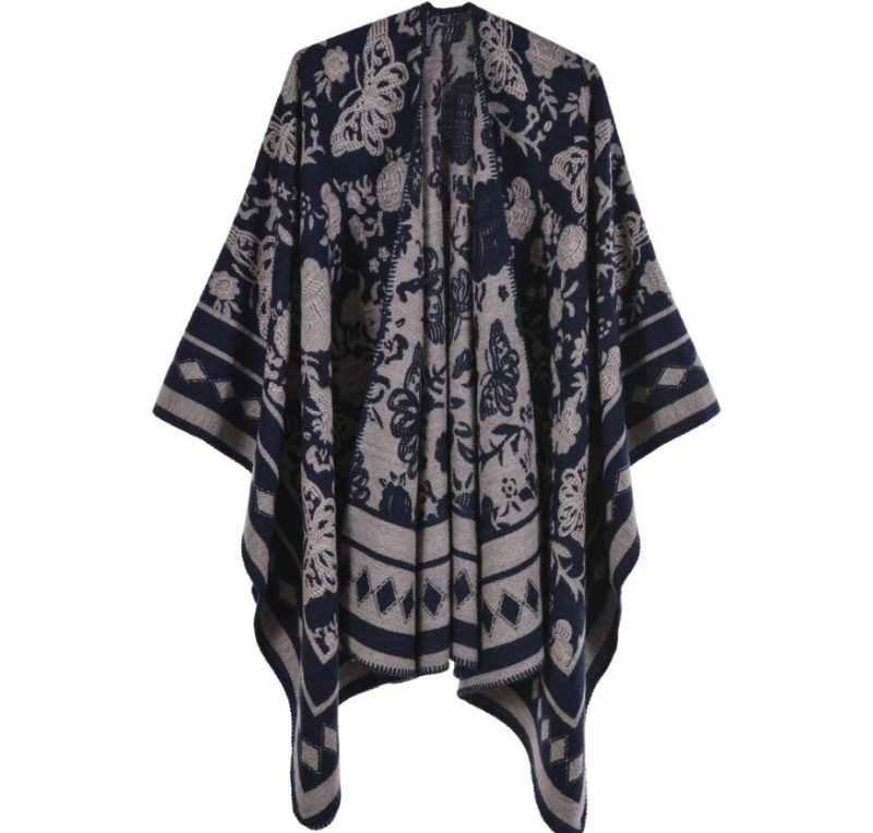 poncho femme papillon 4 543