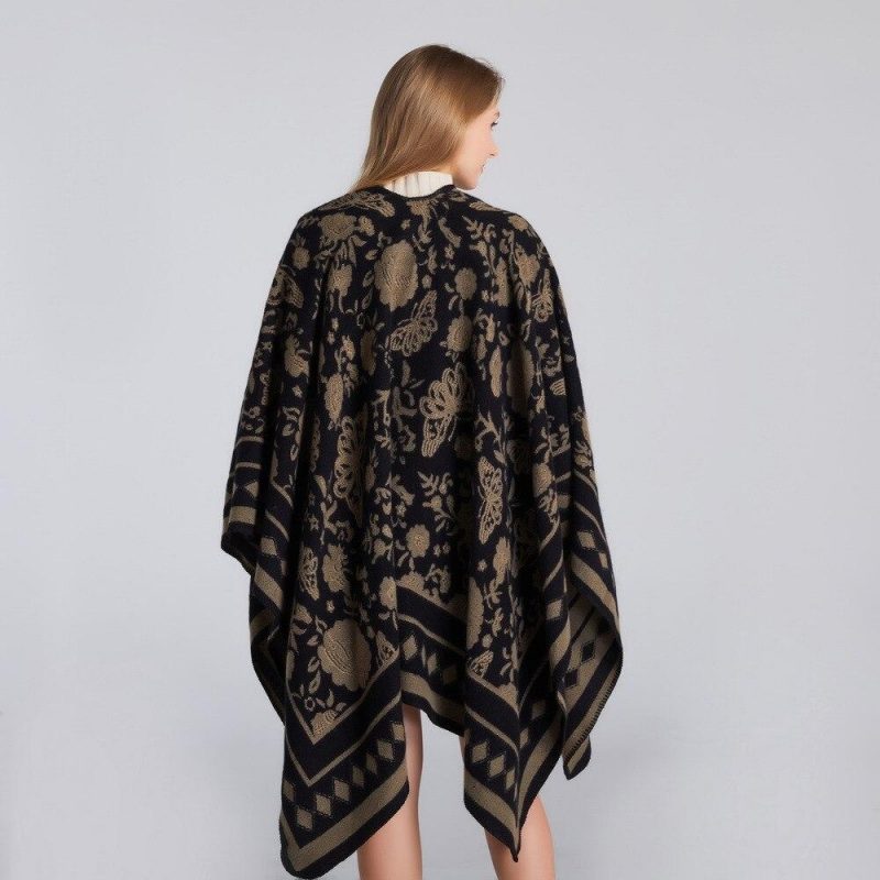 poncho femme papillon 668