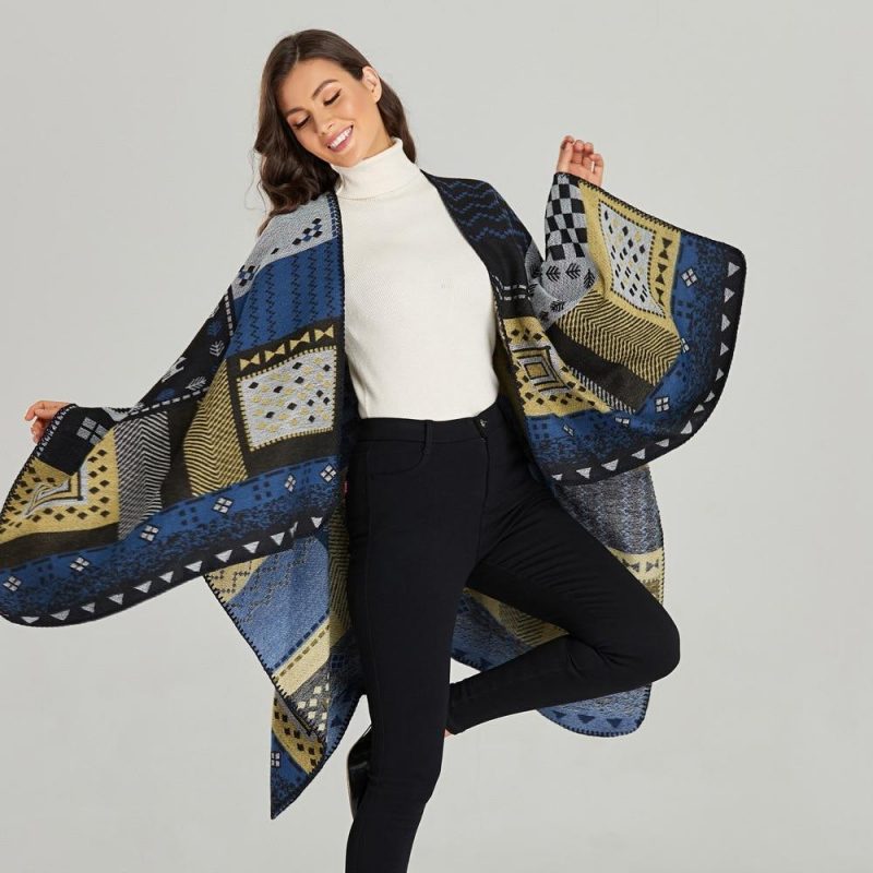 poncho femme patchwork 177