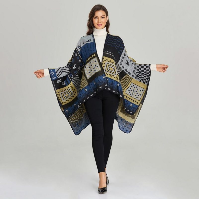 poncho femme patchwork 283