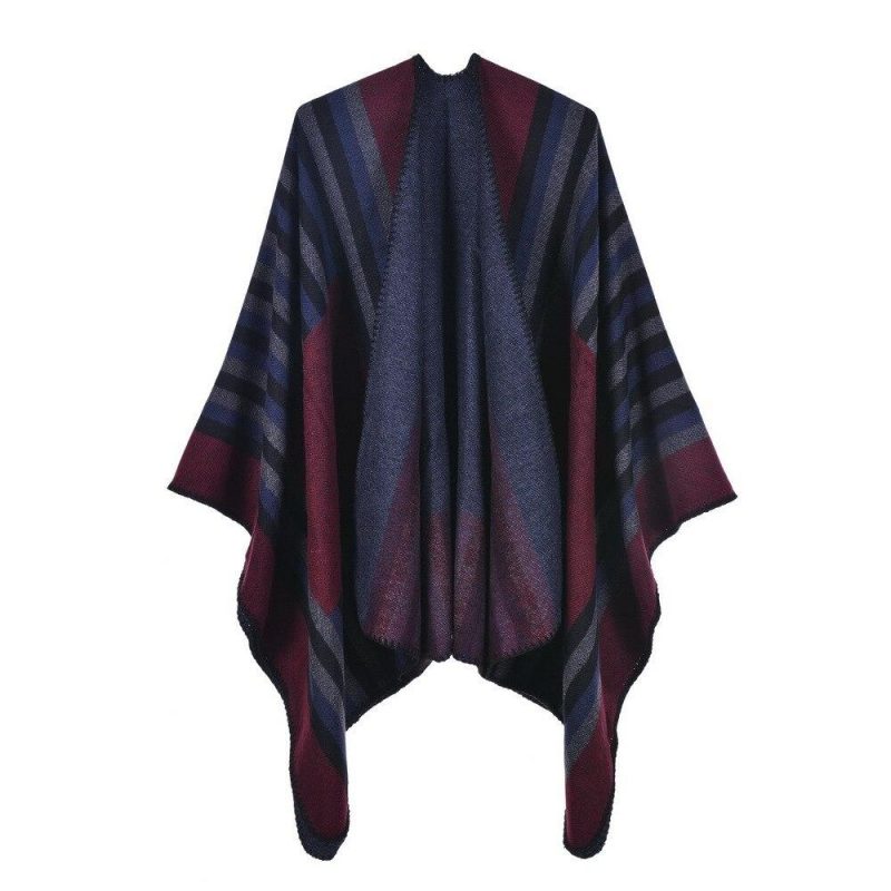 poncho femme raye 1 897