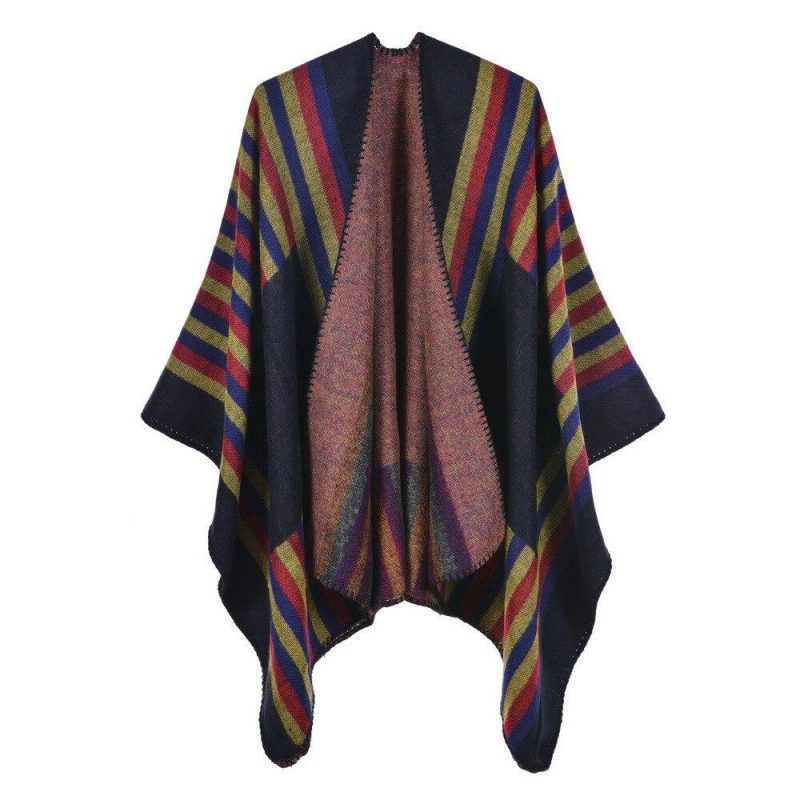 poncho femme raye 6 910
