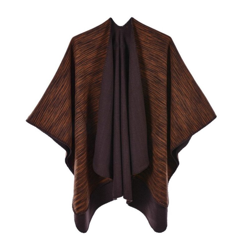 poncho femme rayure vintage 6 416