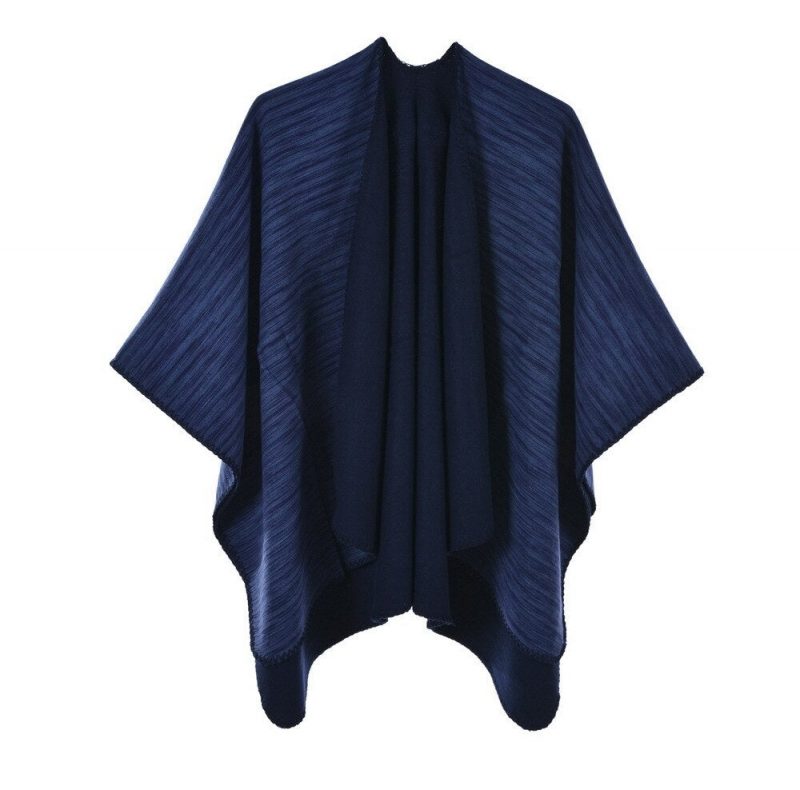 poncho femme rayure vintage 7 373