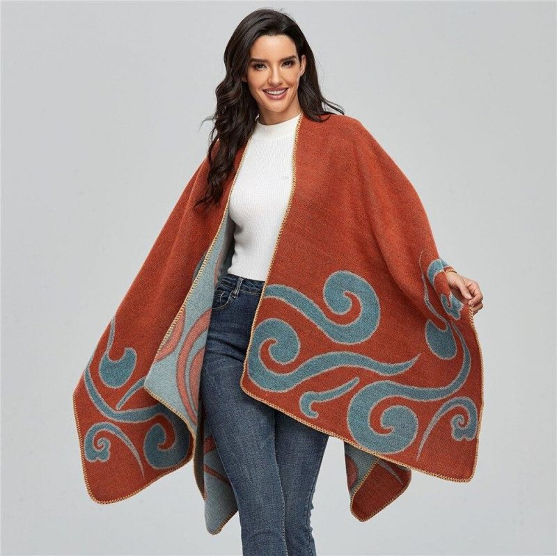 poncho femme vague 477