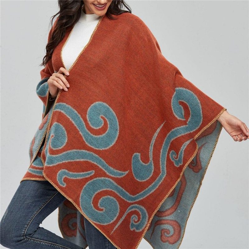 poncho femme vague 877