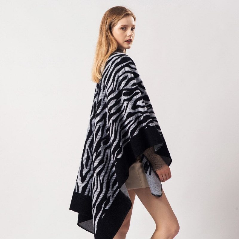 poncho femme zebre 571