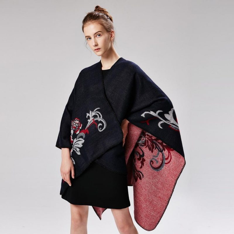 poncho fleur 211