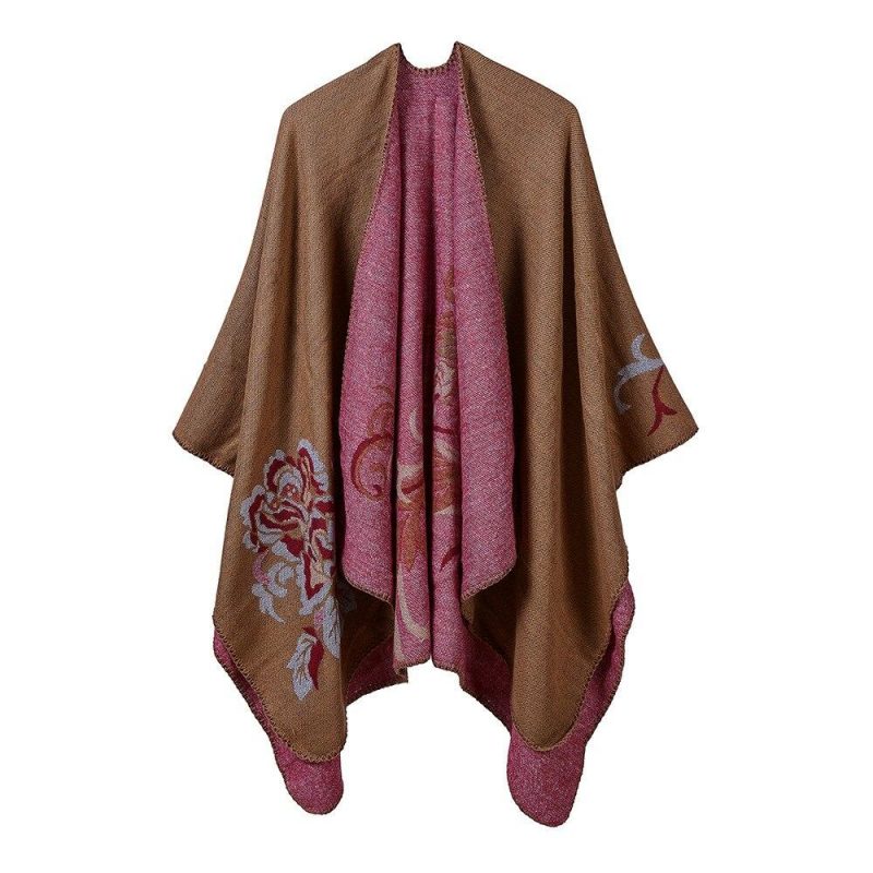 poncho fleur beige 560