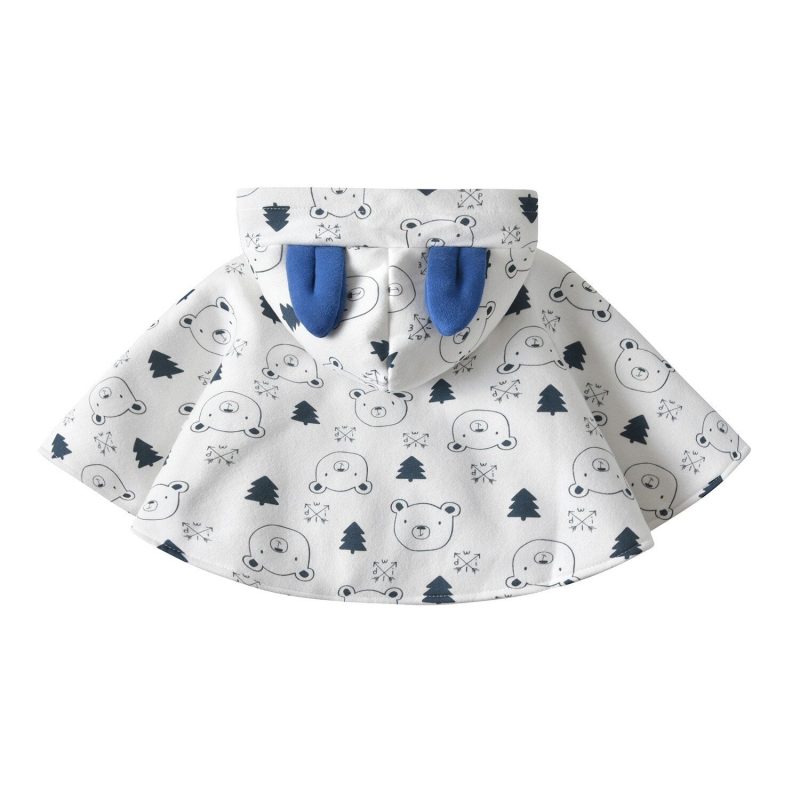 poncho garcon blanc 775