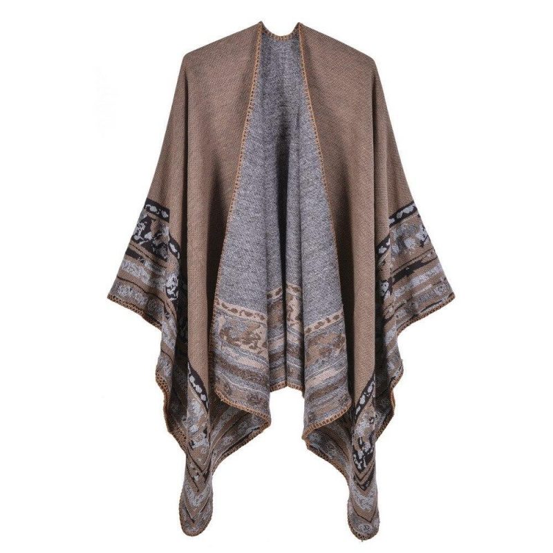 poncho grande taille beige 813
