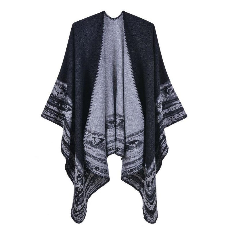 poncho grande taille noir 902