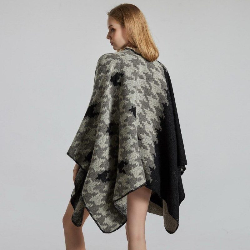 poncho hiver femme asymetrique 311