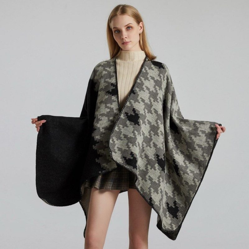 poncho hiver femme asymetrique 523