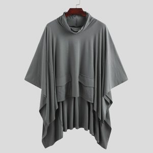 poncho homme gris gris s 549
