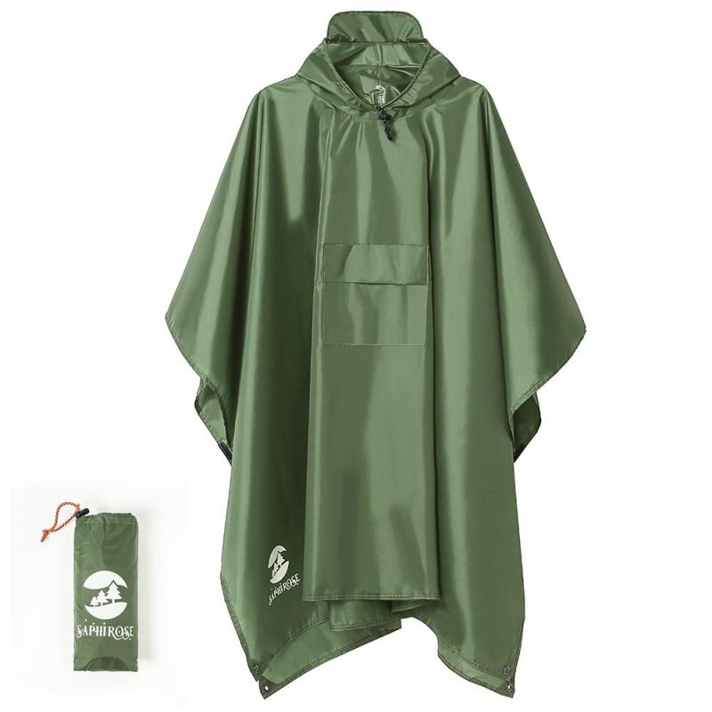 poncho homme pluie vert 255
