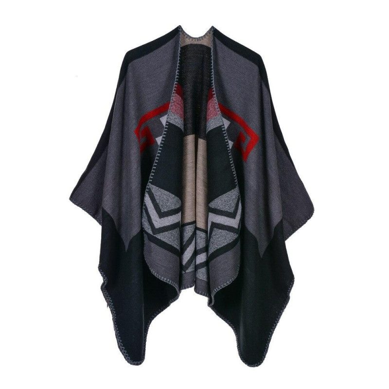poncho original femme gris 475