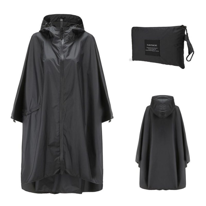 poncho pluie noir noir 921